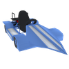 2024 Zarinahs Cars N Karts Blue Dart Kart Cruiser With Cooler V2 Go Kart